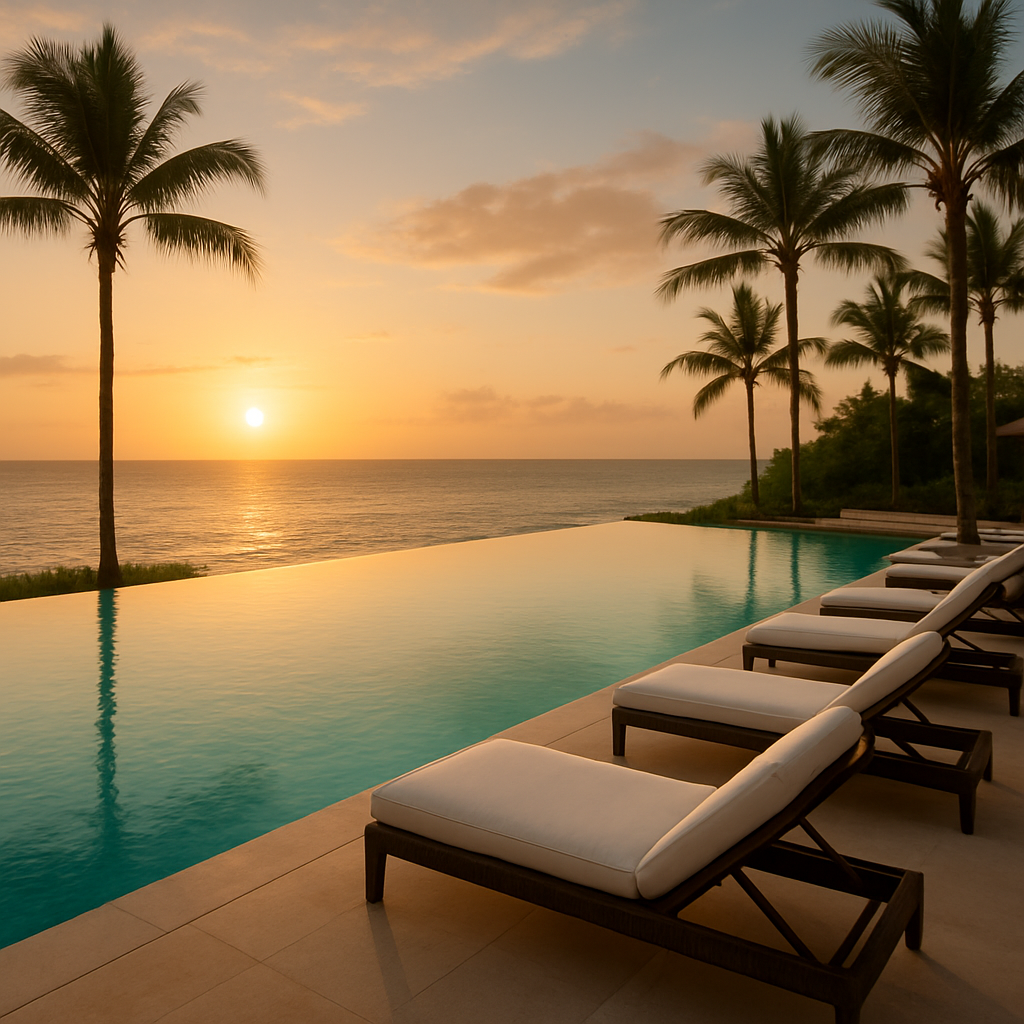Infinity pool overlooking the sea